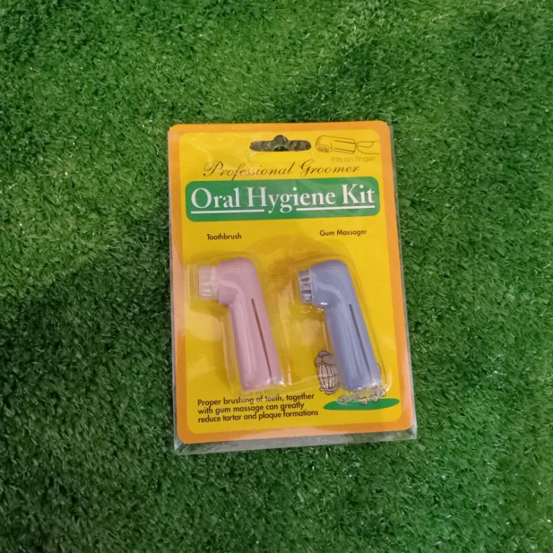 Finger Toothbrush Set Clean - Sikat Gigi Jari Anjing Kucing