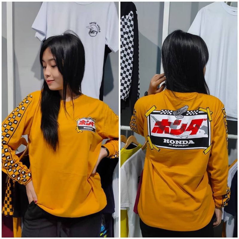 kaos Honda squad Kuning panjang
