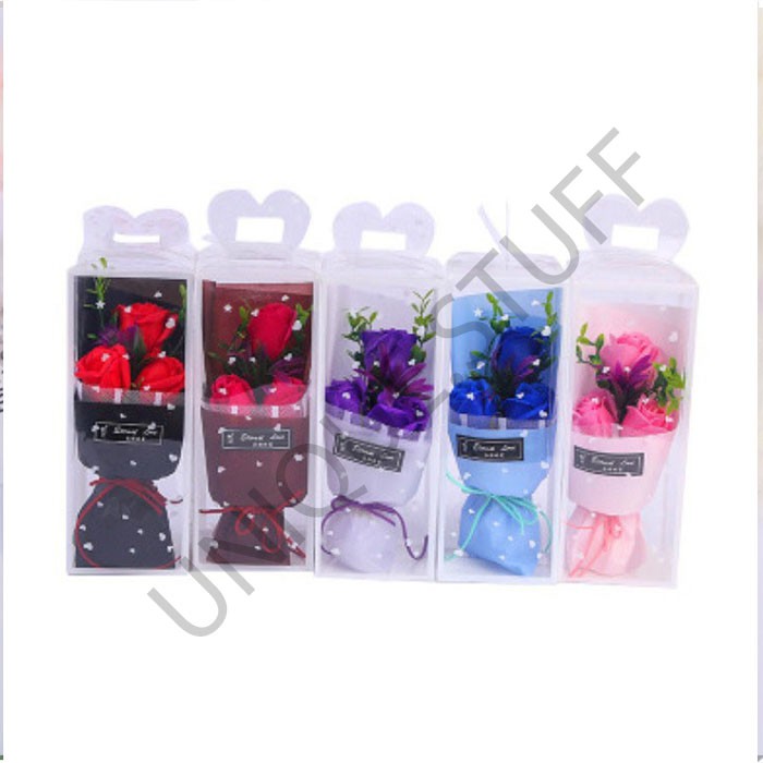 Artificial hand bouquet box bouquet bunga box buket bunga boneka