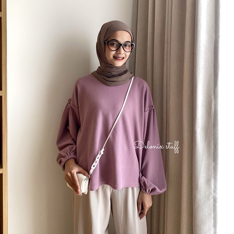 DELONIX | Carla oversize knit blouse