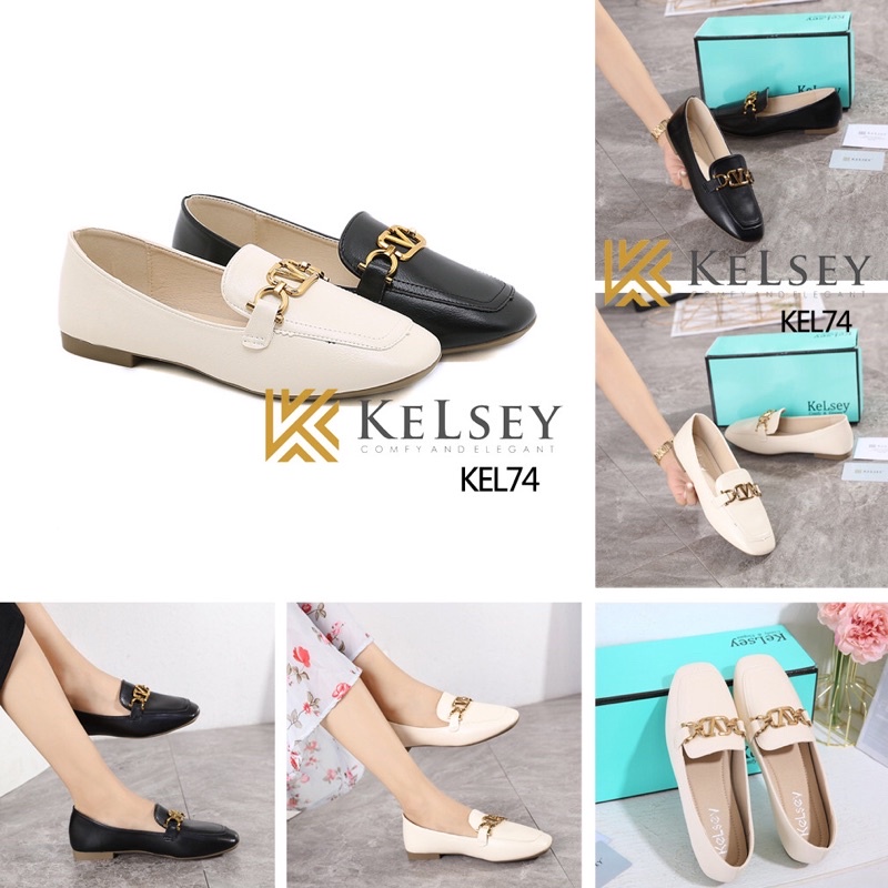 (GRATIS ALAS KAKI) Nicole sepatu Flat Shoes Wanita Kelsey / Sepatu Loafer Wanita KEL74