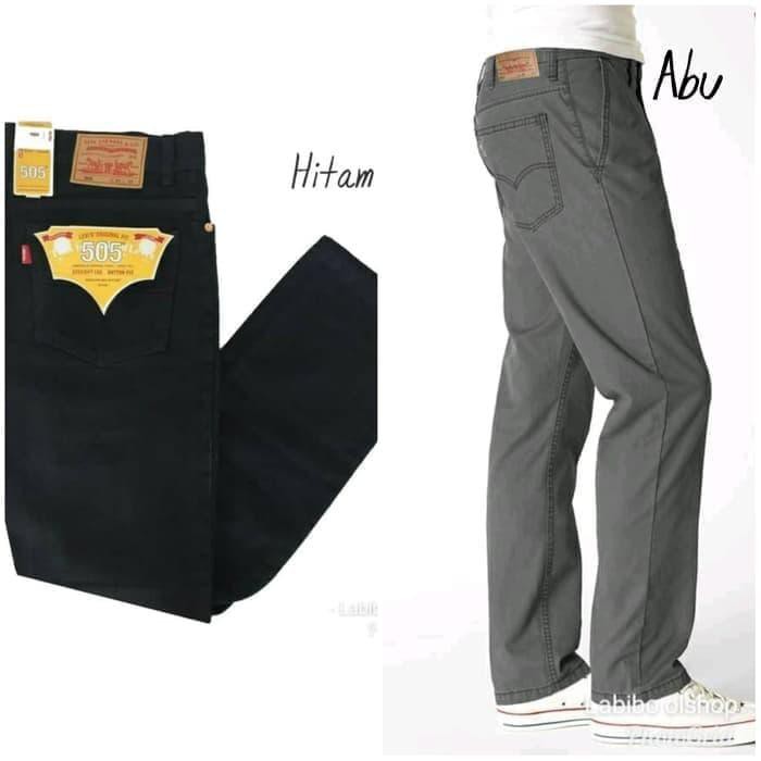 Palinglaliris Celana Jeans Levis 505 Regular/ Standar Pria - Hitam, 29 Termurah