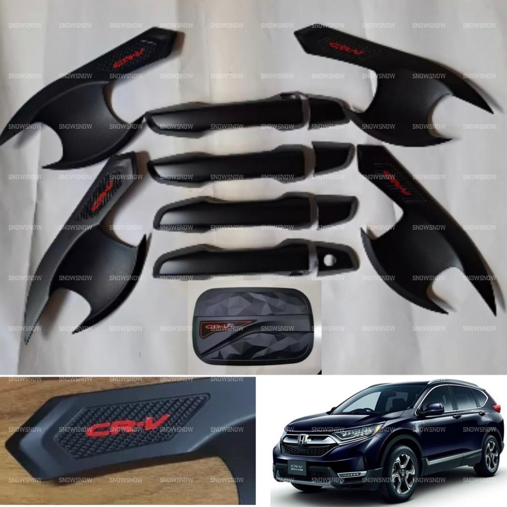 Paket Outer Handle Tank Cover Honda CRV Turbo 2017 2022 Activo Hitam