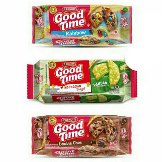 

GOOD TIME 1 Pcs - Biskuit Coklat/ Pandan/ Rainbow