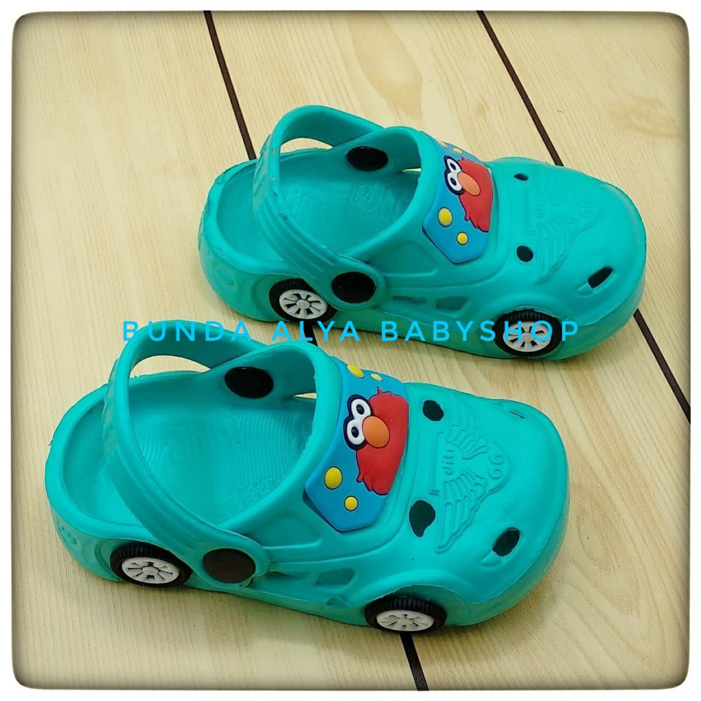 Sendal Anak Laki Laki Usia 1 2 Tahun Size 20 - 24 Karet Anti Licin HIJAU - Sepatu Sandal Anak Motif Kartun Karet Anti LIcin Sendal Sehari Hari Anak