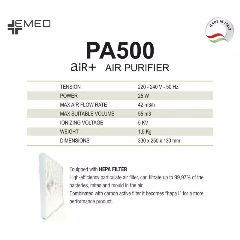 EMED Air+ Air Purifier PA 500 GEABABY