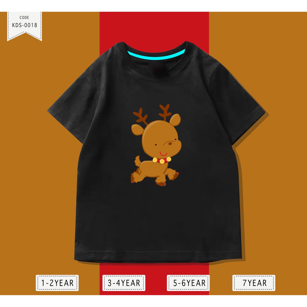 Baju Anak / Kaos Distro DTF Anak Laki Laki dan Perempuan / Unisex / Motif / RUSA CUTE