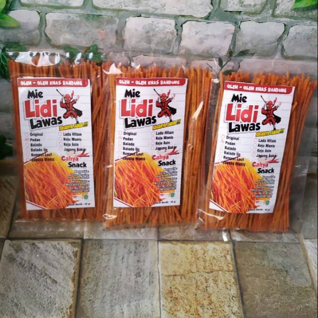 

Mie lidi lawas rasa jagung manis