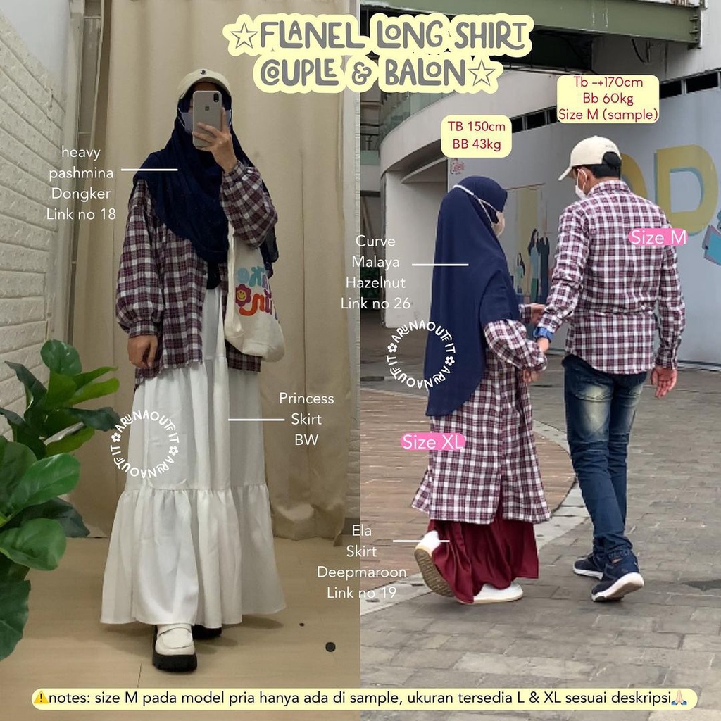 KEMEJA FLANEL PRIA BY ARUNAOUTFIT