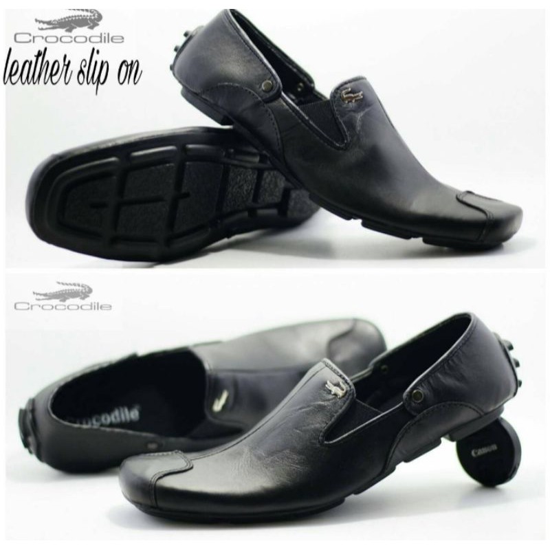 Sepatu Slip On Santai Nyaman Trendy Gaya Nongkrong Casual Fashion pria Slop