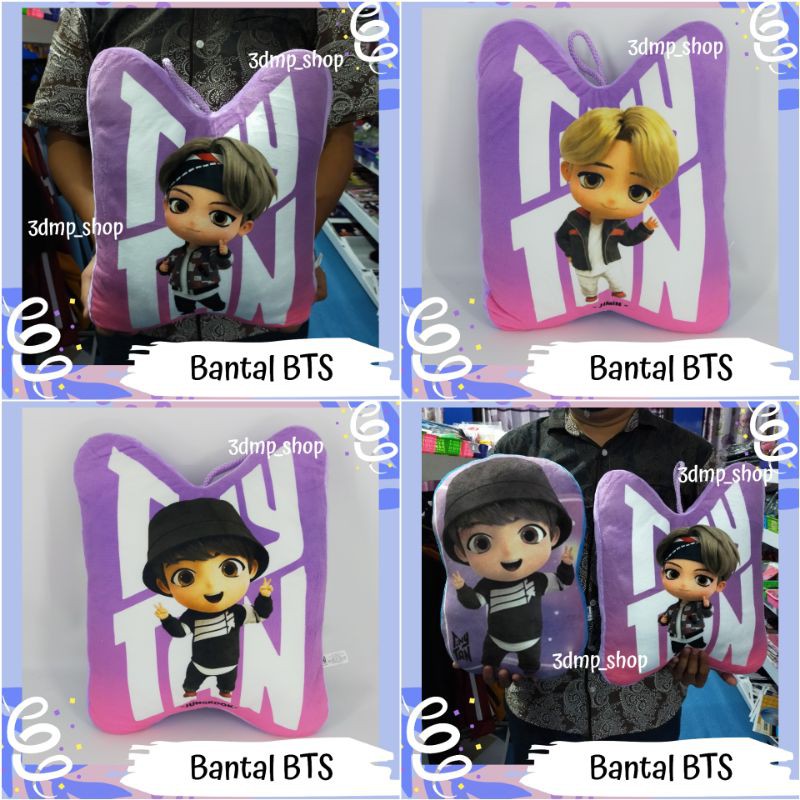 Bantal Boneka BTS TINY TAN MIC DROP JIMIN JUNGKOOK V TAEHYUNG JIN JHOPE SUGA RAPMONSTER RM