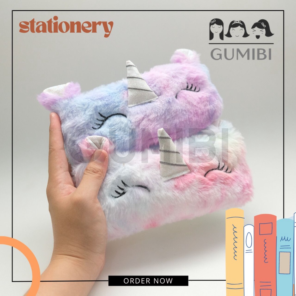 

KOTAK PENSIL UNICORN BULU TEMPAT PENSIL CASE KUDA PONI FULL BULU HALUS