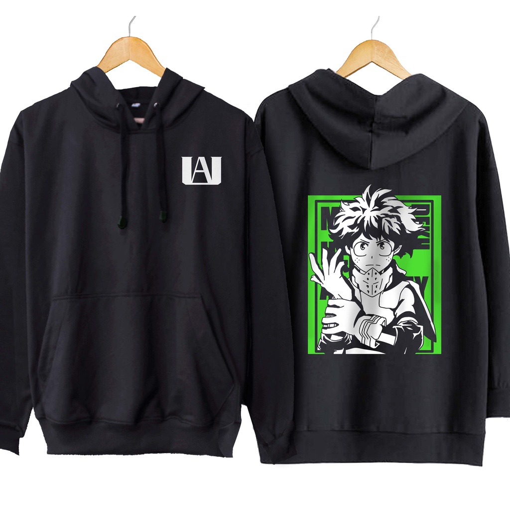 Jaket hoodie jumper anime IZUKU MIDORIYA / DEKU - BOKU NO HERO material cotton fleece