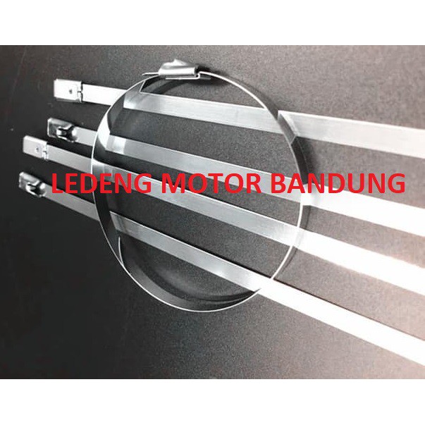 Tali Ripet Besi Knalpot Klem Stainless Exhaust Wrap Kabel Ties Cable Kleman Rivet 30cm