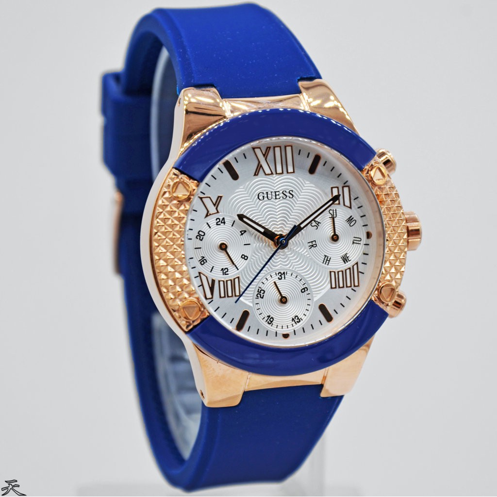 GUESS W0958L3 Rockstar - Jam Tangan Wanita - Biru