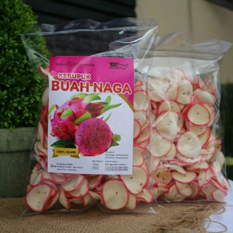 

Krupuk Buah Naga asli