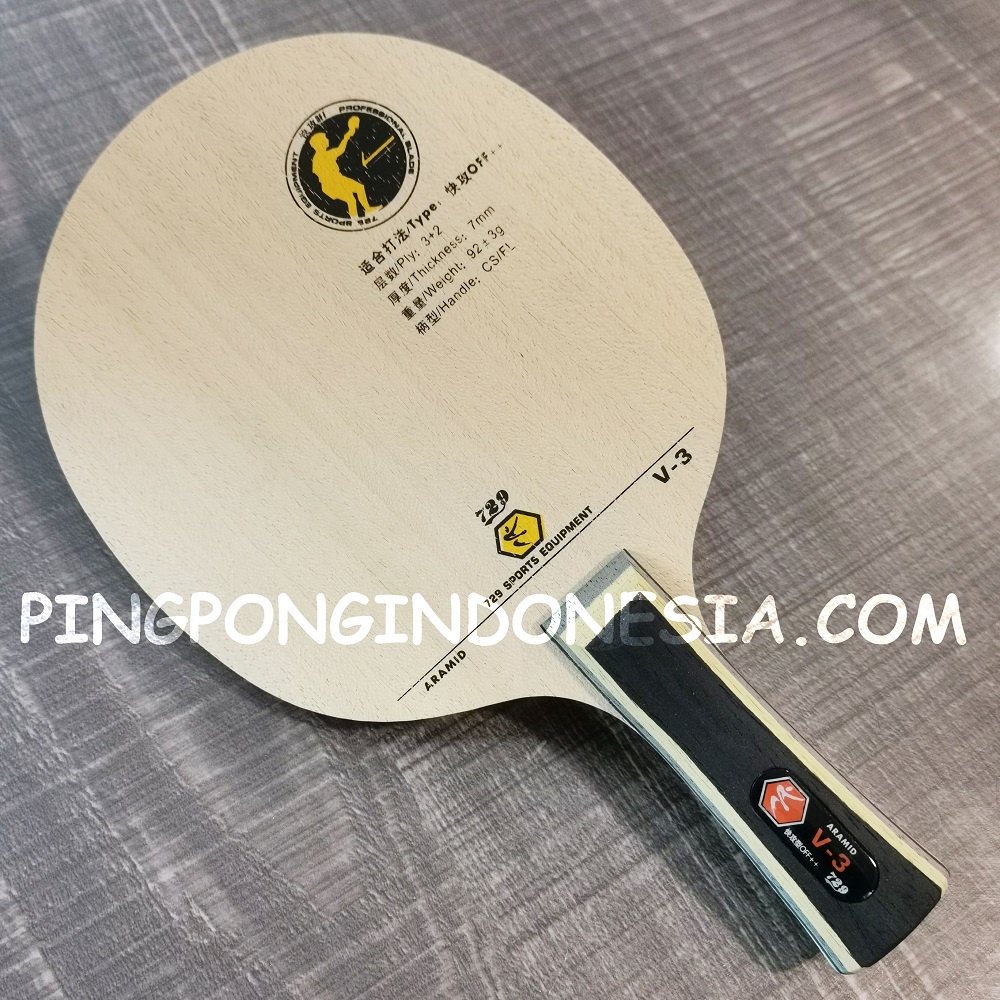 729 V3 FL - Blade Kayu Pingpong Tenis Meja Bat Bet V-3