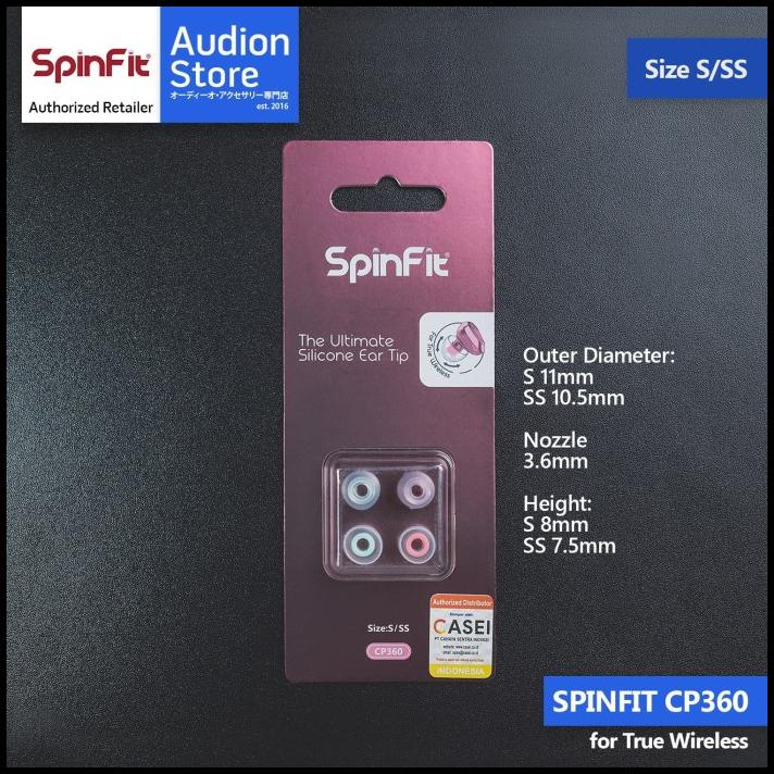 Eartips Earpiece Spinfit Cp360 Size S/Ss [New][Ori]