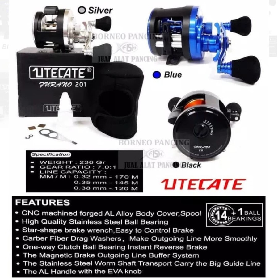 REEL UTECATE FURANO 201