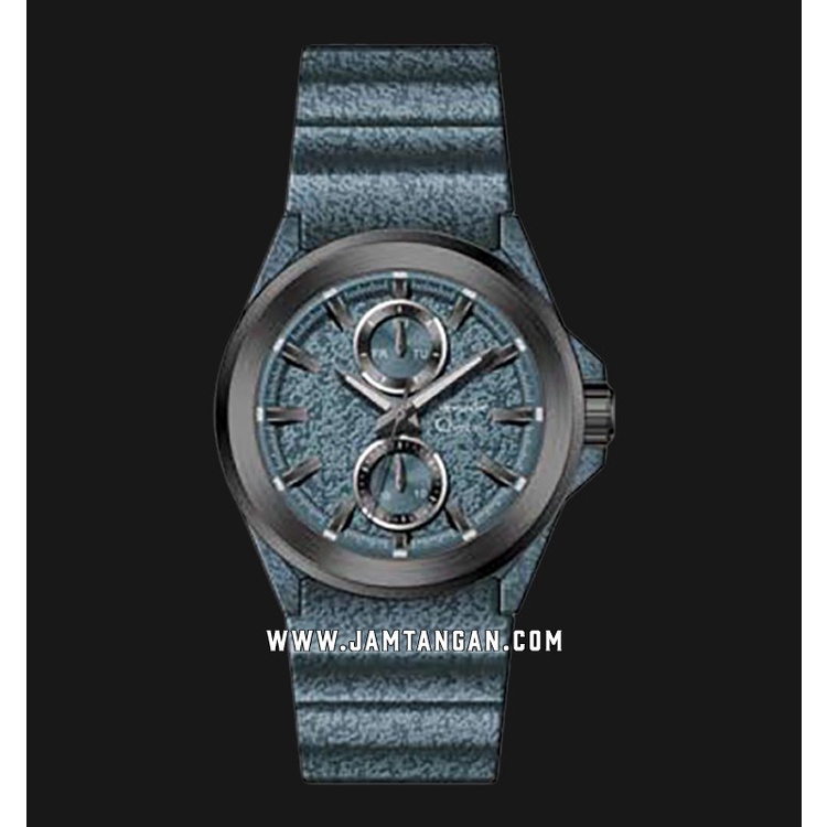 Alexandre Christie AC 6585 MF Men Blue Sand Motive Dial Blue Sand Motive Rubber Strap