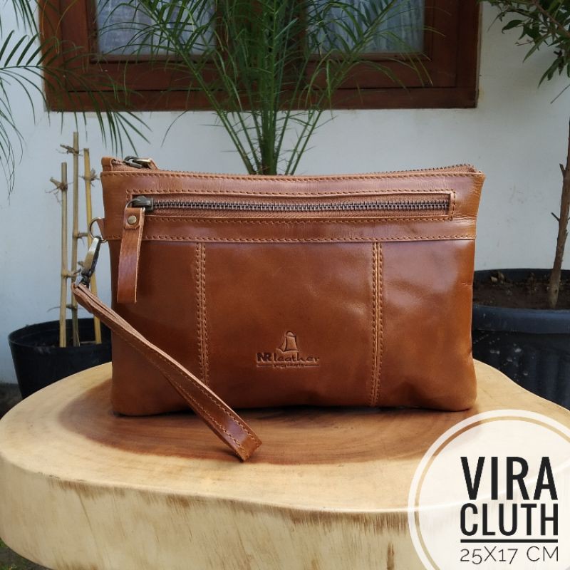 VIRA CLUTH NR LEATHER (PREE ORDER)