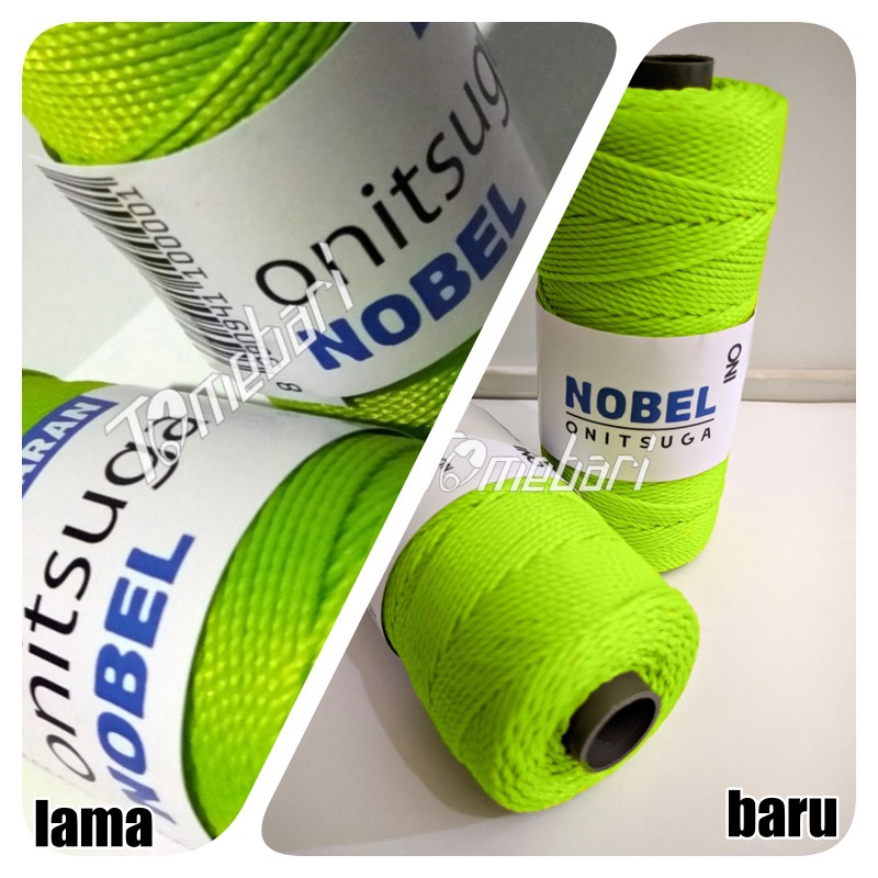  BENANG  RAJUT NILON  HIJAU APEL APPLE GREEN NYLON  NOBEL RFN 