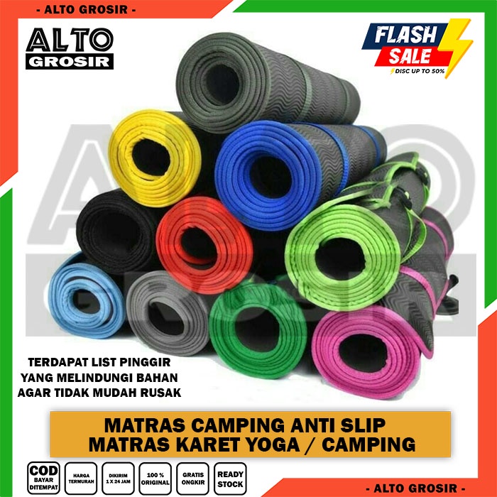 BEST SELLER MATRAS CAMPING OUTDOOR DEWASA MATRAS OLAHRAGA ALAS YOGA KARPET SENAM YOGA TEBAL