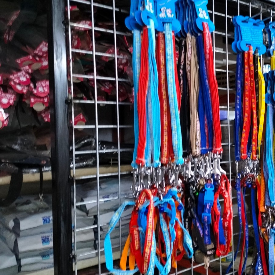 Tali Tuntun kalung Anjing Kucing impor JCC motif size M