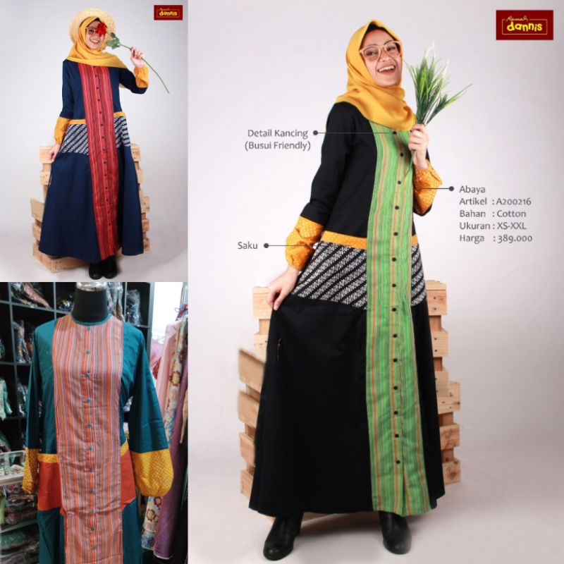 ABAYA DANNIS DISKON - GAMIS DANNIS MURAH - JUBAH DANNIS - TERUSAN DANNIS - ORIGINAL - RUMAH DANNIS -
