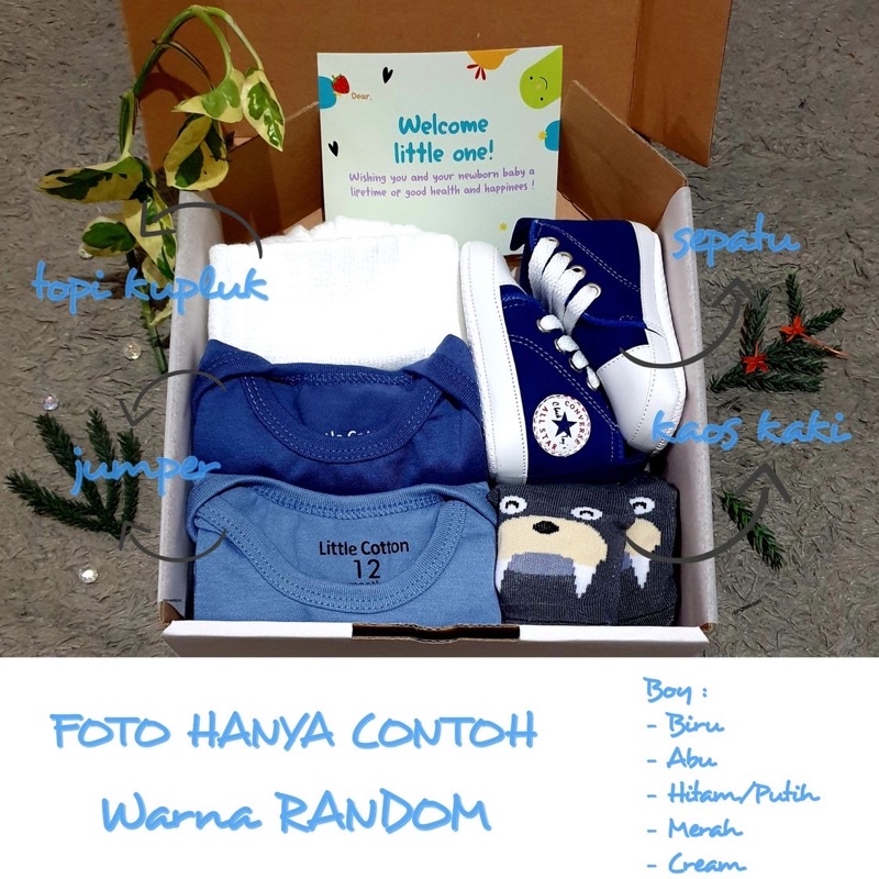 (FREE GODIEBAG) Hampers Bayi | Hampers Baby Unisex | Gift Set Baby | Kado bayi | Hamper baby boy | Hampers Baby girl | Baju Bayi | Sepatu bayi | Kado Lahiran