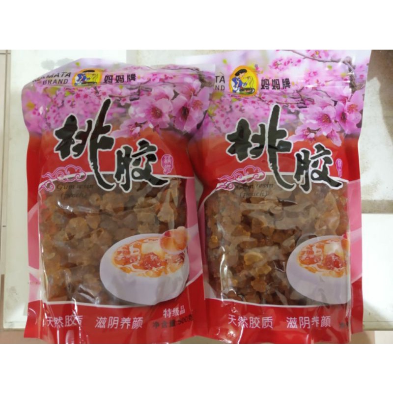 

Peach Gum Collagen Mamata 500 Gr Bersih / Tao Jiao Bersih Kemasan 500 Gr