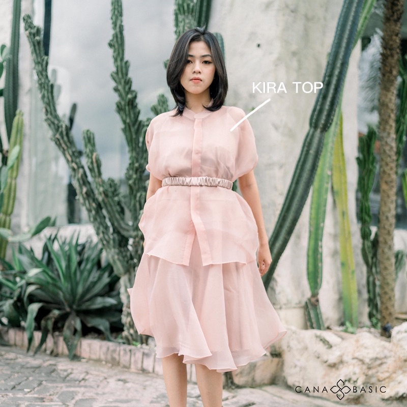 KIRA TOP (ATASAN ORGANZA / HEM ORGANZA / ATASAN HEM)