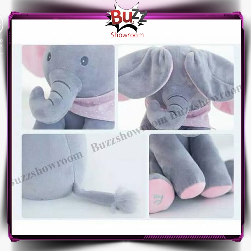 Boneka anjing gajah peek a boo dog rabbit elephant peek ka boo, cilukba clap hand