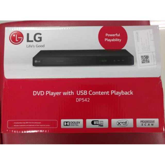 LG DVD Player DP542