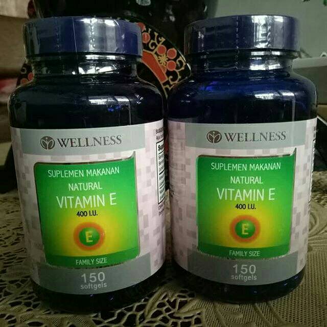 [Vitamin] Wellness Natural Vitamin E 400IU isi 150