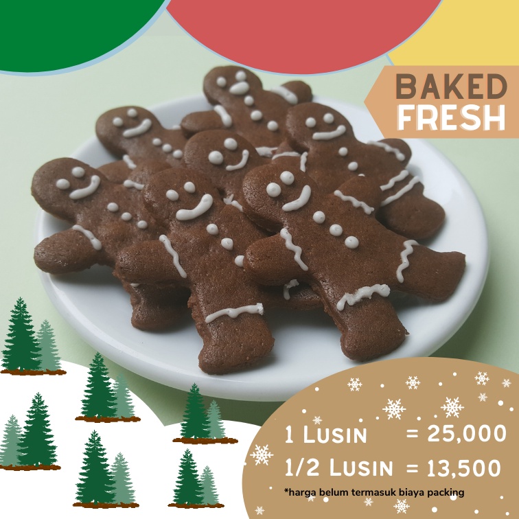 

[CLOSED] PO Gingerbread Cookies | Biskuit Jahe | Cek Deskripsi