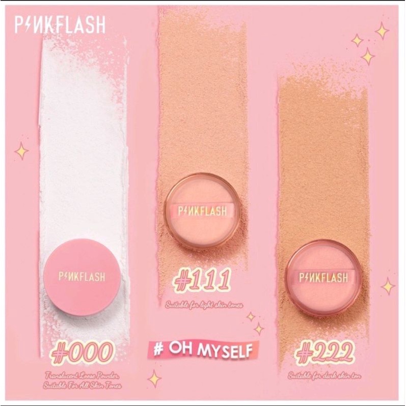 [BPOM] PINKFLASH Lasting Matte Loose Powder | Pink Flash Bedak Tabur