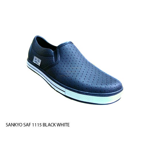 SANKYO SAF 1115 BLACK SEPATU KARET MURAH PANTOFEL TAHAN AIR