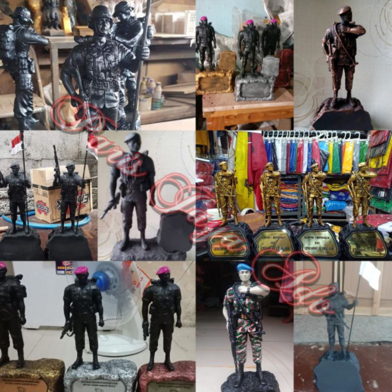 Patung Tentara Miniatur Tentara TNI AD TNI AL TNI AU