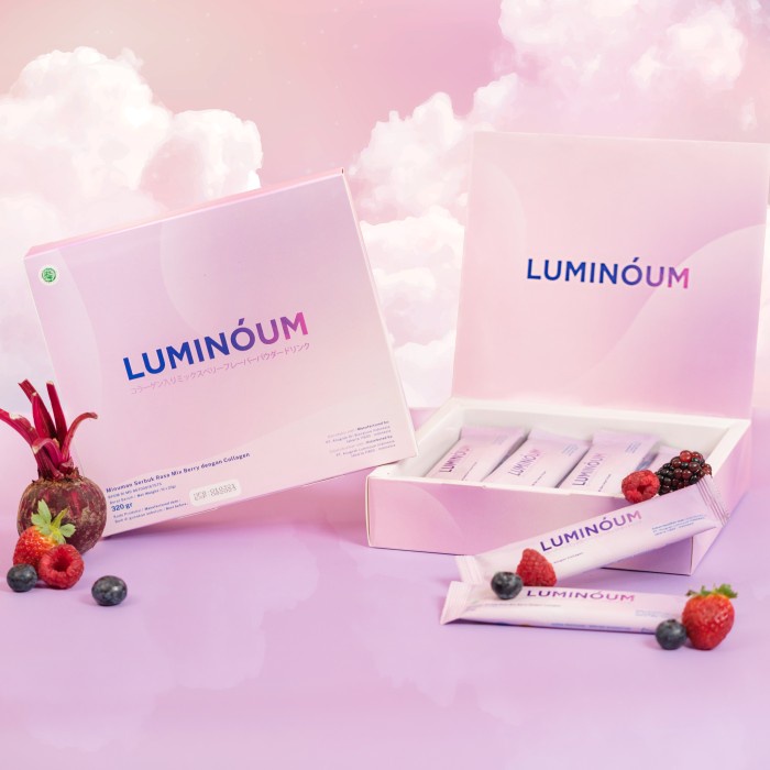 Minuman Kolagen Pemutih Badan Cepat | Luminoum Premium Collagen Drink