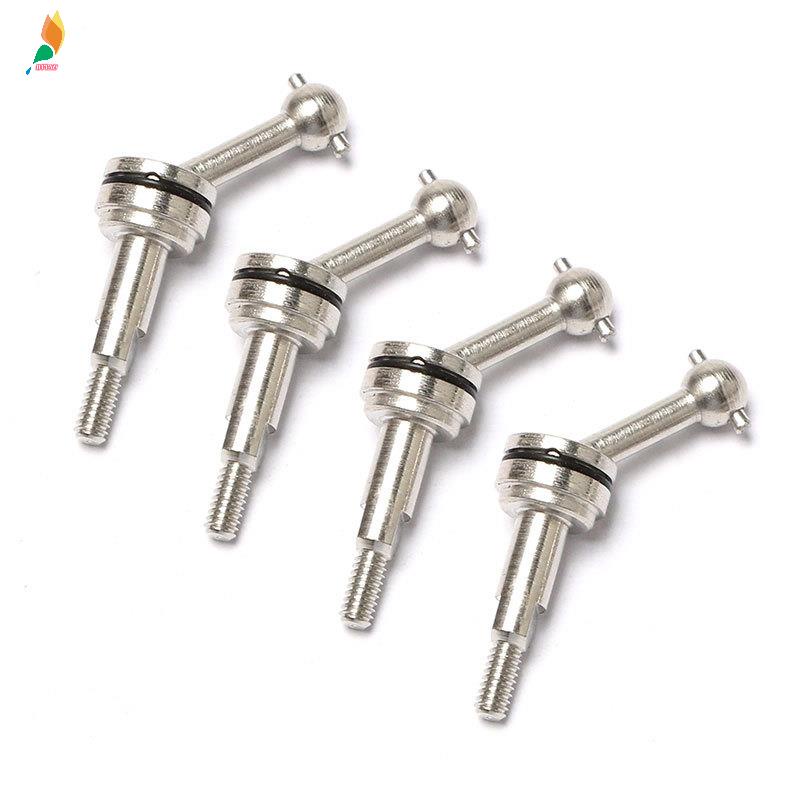 4pcs Shaft Transmisi Universal Bahan Metal Ukuran 2mm Untuk Wltoys K969 K979 K989 P929 1 / 28 Rc Car