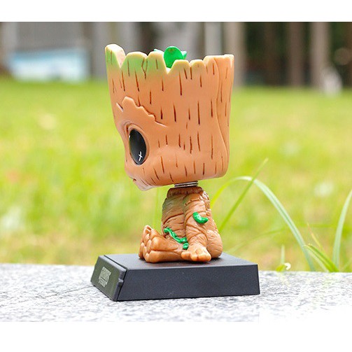 Boneka Figure Miniatur Pajangan Mobil Stand GROOT GUARDIAN OF GALAXY Goyang Kepala Shacking Head Toy