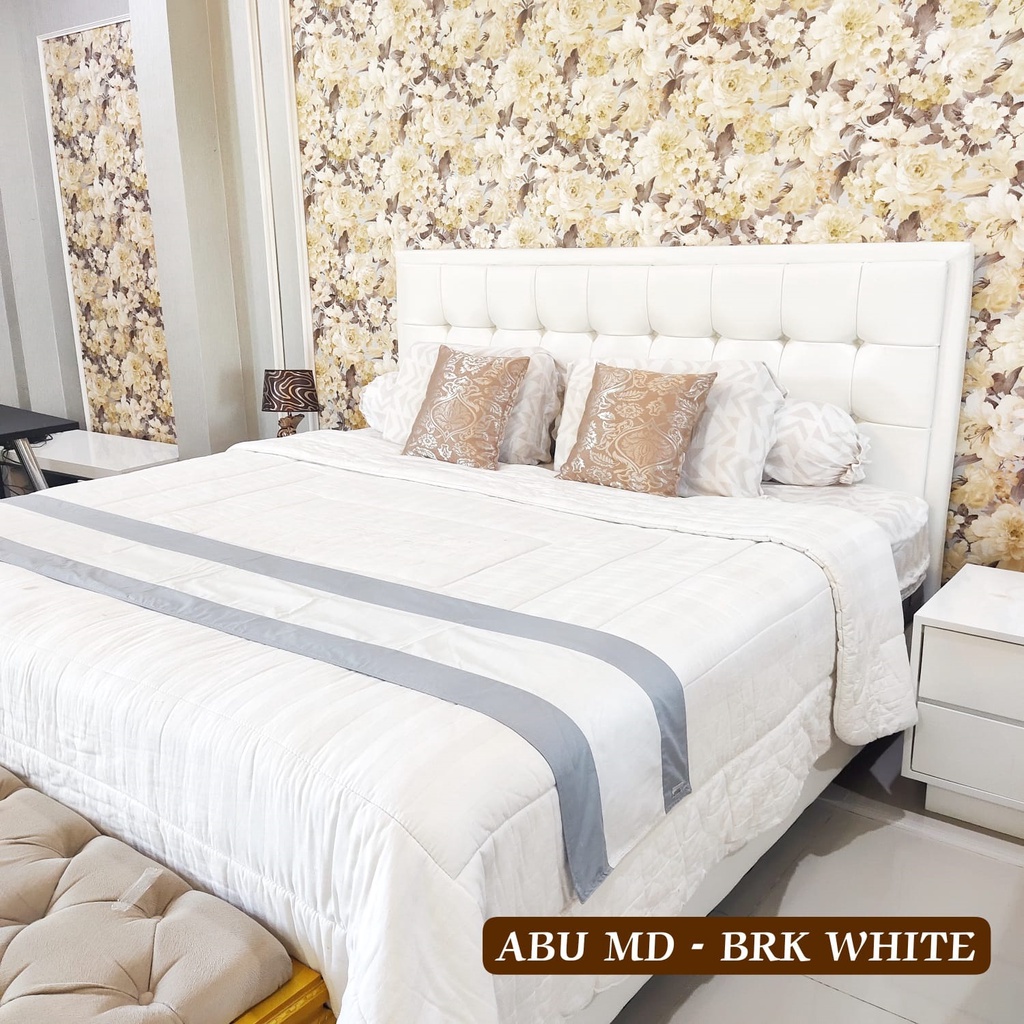Bed Runner Hotel Polos Two Tone Bahan Katun l Taplak Untuk Tempat Tidur Kost Exclusive Bisa Custom U