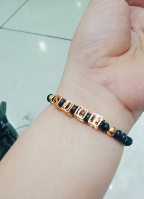 Gelang nama gelang kristal gelang alphabet gelang huruf gelang inisial gelang adjad