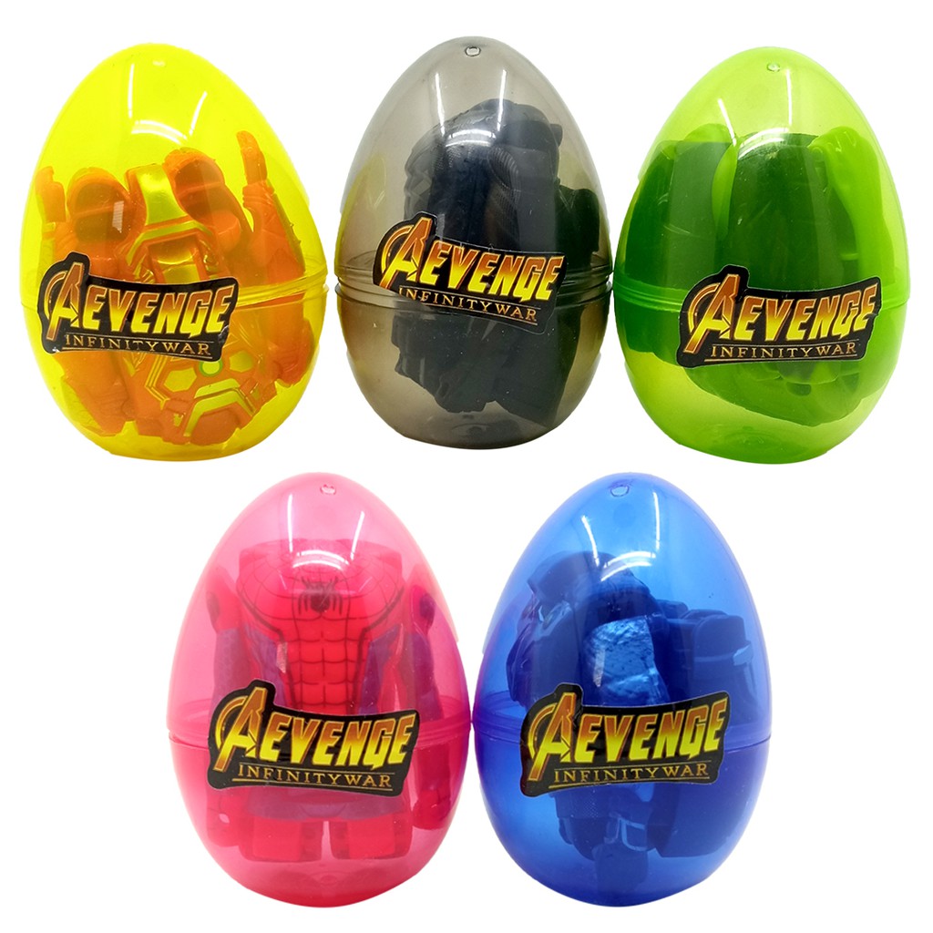 Surprise Egg Avengers Mainan Telur Deform Berubah Bentuk