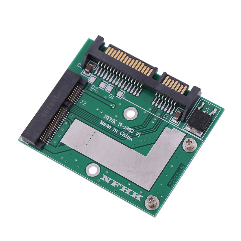 (LUCKID) Papan Modul adapter Konverter mSATA SSD Ke 2.5 &quot;SATA 6.0gps pcie