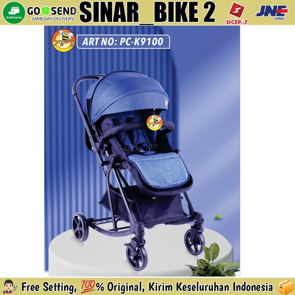 Baby Stroller PACIFIC PC K9100 Cabin Size Kereta Dorong Anak Bayi