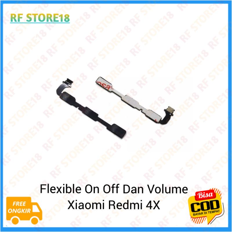 REDMI 4X ORIGINAL 100% - Flexible Tombol Power On Off Volume Redmi 4X 4x Flexible On Off Redmi 4X Or