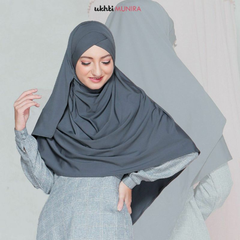 Pashmina Jersey Premium Munira Praktis Adem Simple