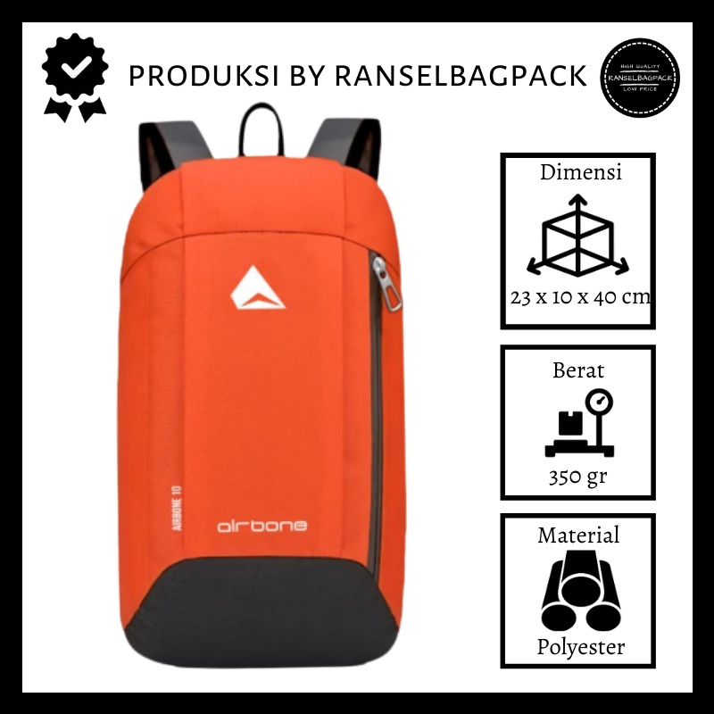 Tas Ransel Sepeda Backpack berukuran kecil Tas Pria Wanita Sekolah Jalan jalan